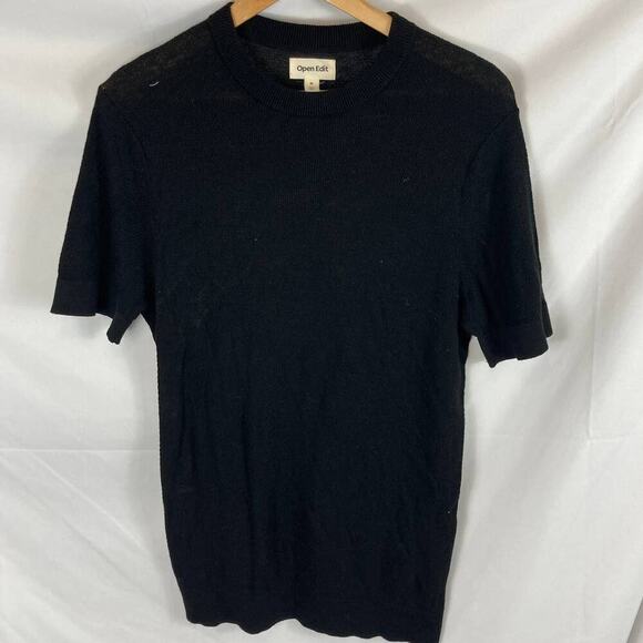 Open Edit Short Sleeve Knit Longline Top Size medium - Picture 1 of 6